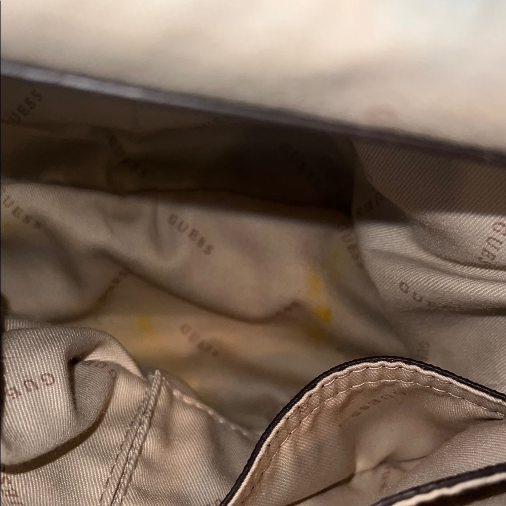 Guess Brown Backpack With Logo Pattern - image 8